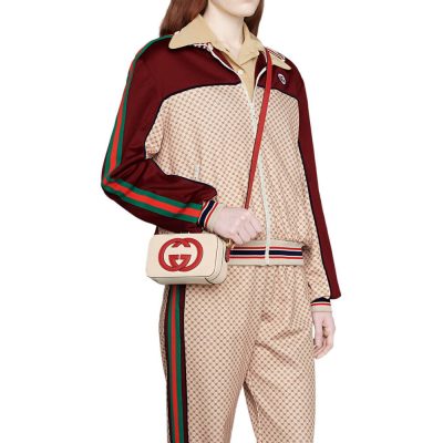 Alternative view of Wholesale Luxury Gucci Interlocking G Mini Bag In White Leather 658230
