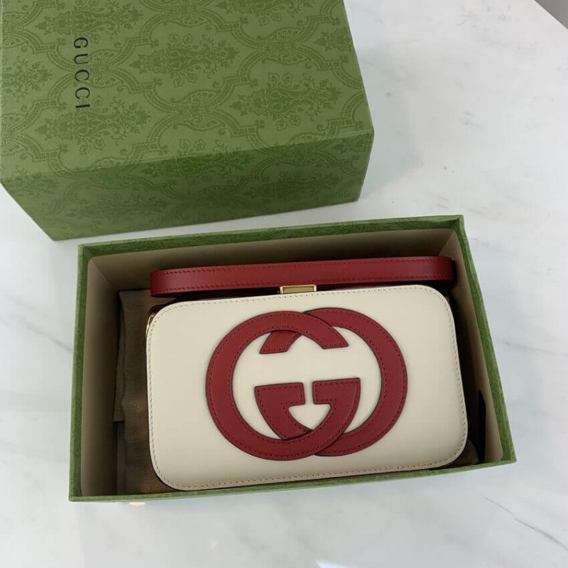 Wholesale Luxury Gucci Interlocking G Mini Bag In White Leather 658230 - Image 12