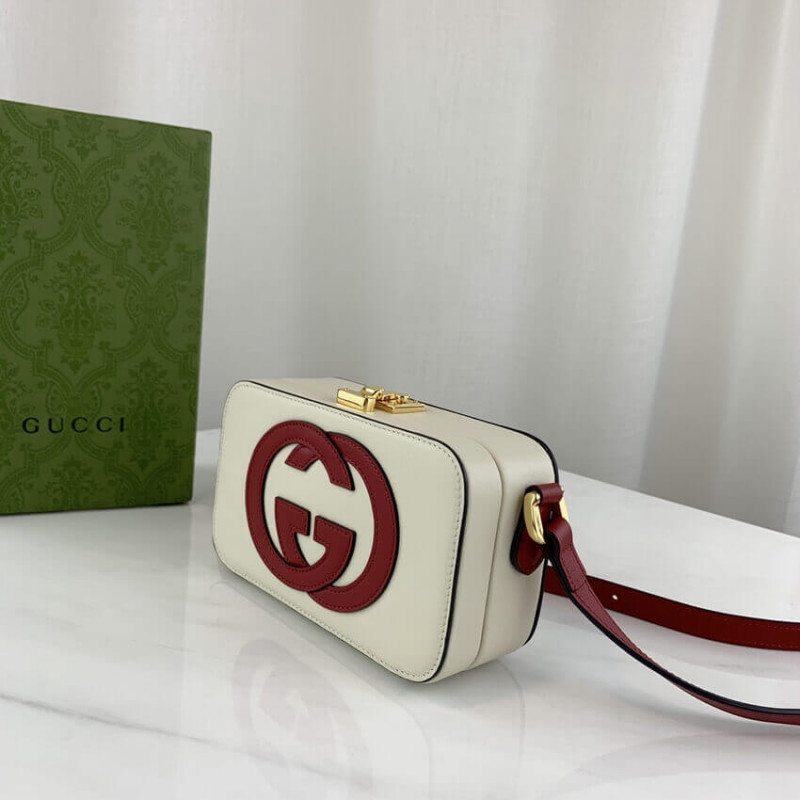 Wholesale Luxury Gucci Interlocking G Mini Bag In White Leather 658230 - Image 5