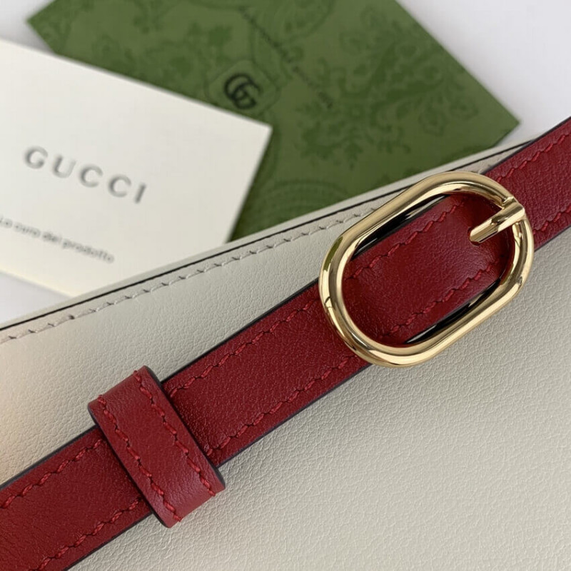 Wholesale Luxury Gucci Interlocking G Mini Bag In White Leather 658230 - Image 10