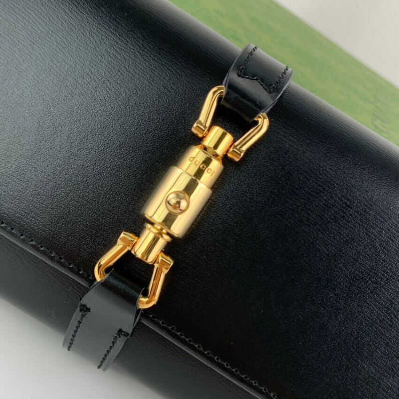 Wholesale Luxury Gucci Jackie 1961 Calfskin Chain Wallet 652681 - Image 5