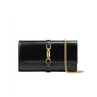 Wholesale Luxury Gucci Jackie 1961 Calfskin Chain Wallet 652681