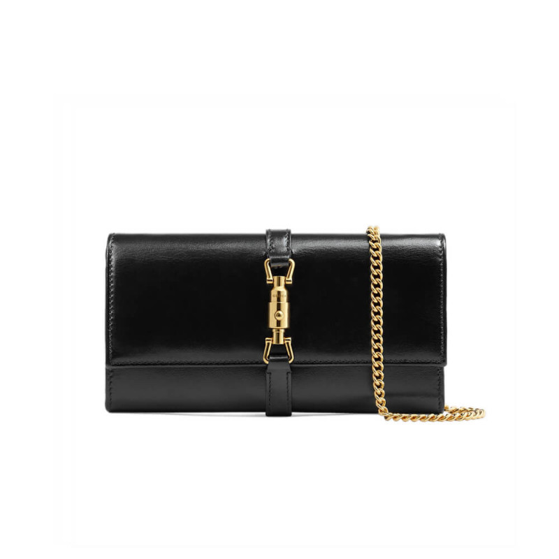 Wholesale Luxury Gucci Jackie 1961 Calfskin Chain Wallet 652681