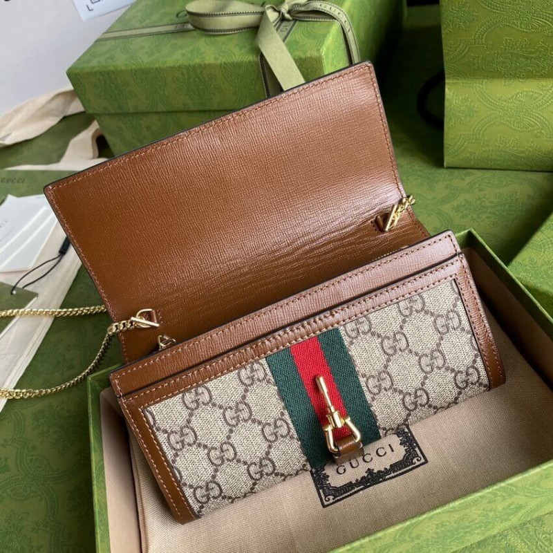 Wholesale Luxury Gucci Jackie 1961 Chain Wallet 652681 - Image 8