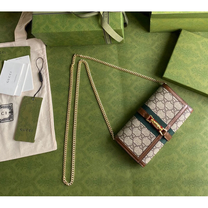 Wholesale Luxury Gucci Jackie 1961 Chain Wallet 652681 - Image 10