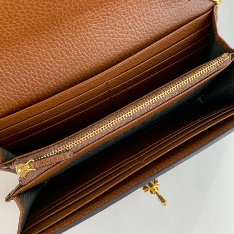 Wholesale Luxury Gucci Jackie 1961 Chain Wallet 652681 In Blue Denim - Image 12