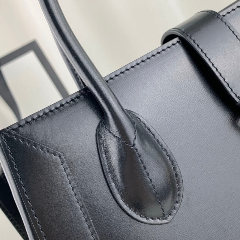 Wholesale Luxury Gucci Jackie 1961 Medium Tote Bag In Black Leather 649016 - Image 13