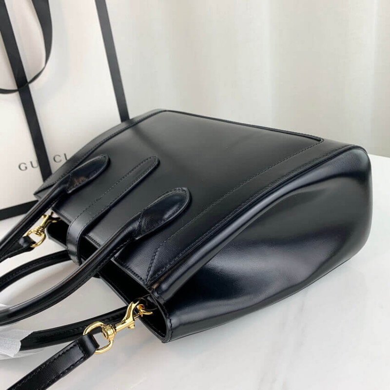 Wholesale Luxury Gucci Jackie 1961 Medium Tote Bag In Black Leather 649016 - Image 14
