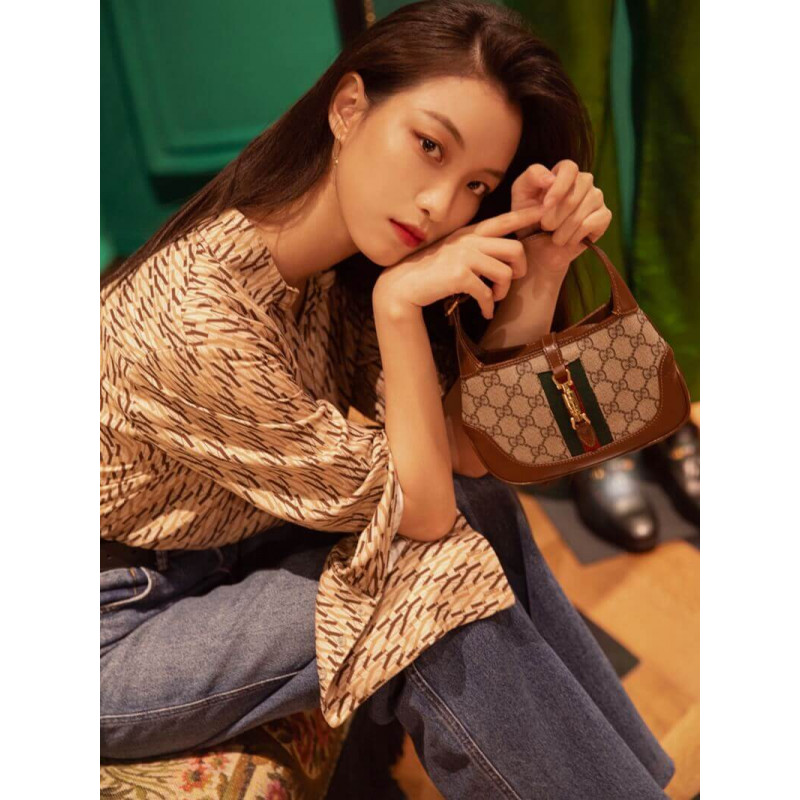 Wholesale Luxury Gucci Jackie 1961 Mini Hobo Bag 637092 - Image 3