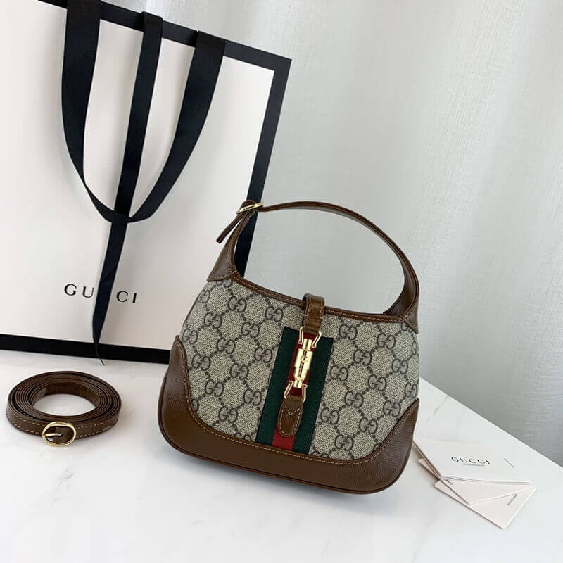 Wholesale Luxury Gucci Jackie 1961 Mini Hobo Bag 637092 - Image 4