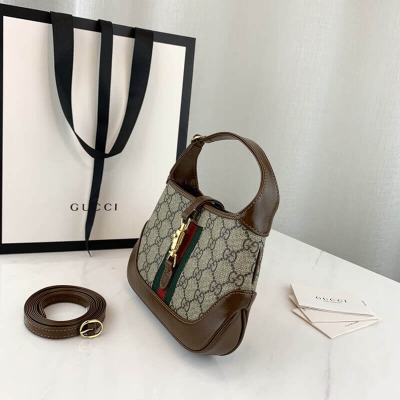 Wholesale Luxury Gucci Jackie 1961 Mini Hobo Bag 637092 - Image 6