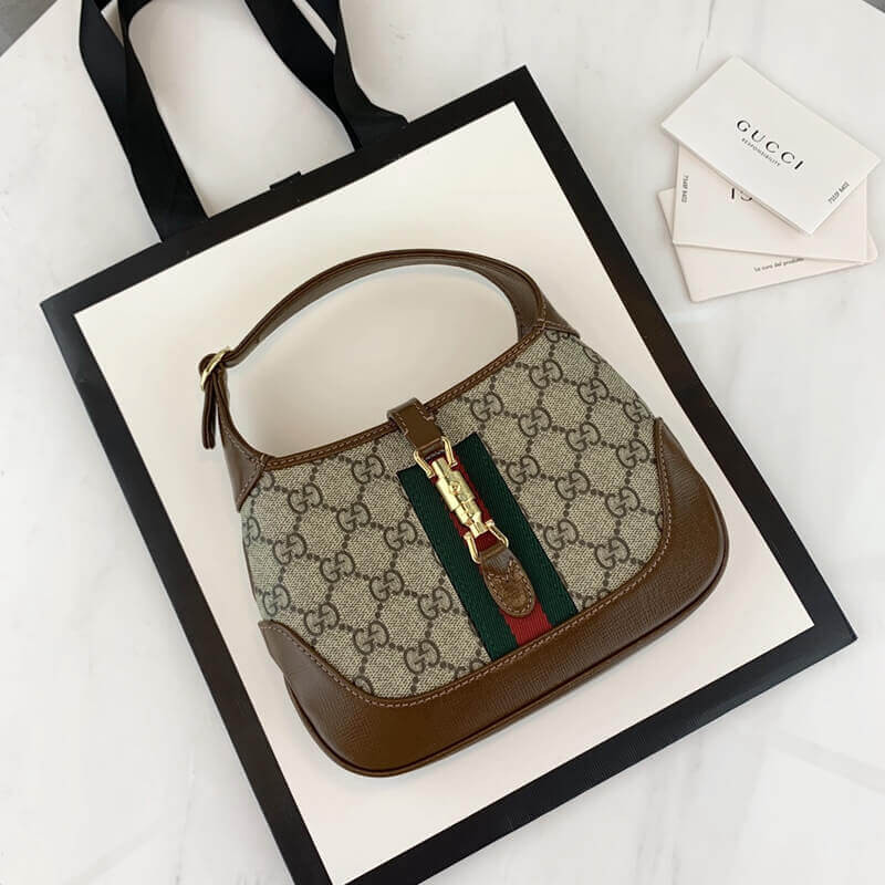 Wholesale Luxury Gucci Jackie 1961 Mini Hobo Bag 637092 - Image 7