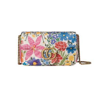 Wholesale Luxury Gucci Ken Scott Print Gg Marmont Super Mini Bag 476433