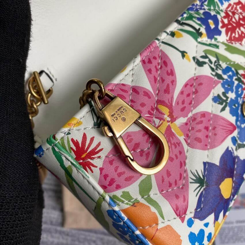 Wholesale Luxury Gucci Ken Scott Print Gg Marmont Super Mini Bag 476433 - Image 9