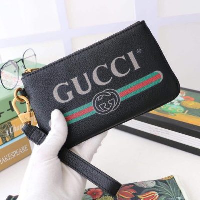 Wholesale Luxury Gucci Logo Print Clutch Bag 526886