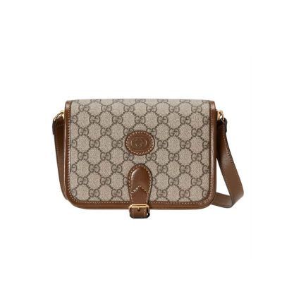 Wholesale Luxury Gucci Mini Shoulder Bag With Interlocking G In Gg Supreme 671620