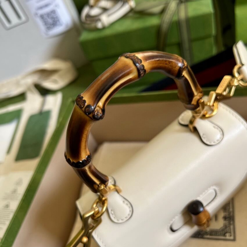 Wholesale Luxury Gucci Mini Top Handle Bag With Bamboo 686864 - Image 9