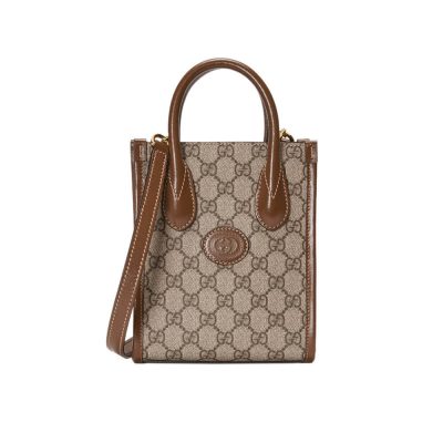 Wholesale Luxury Gucci Mini Tote Bag With Interlocking G In Gg Supreme 671623