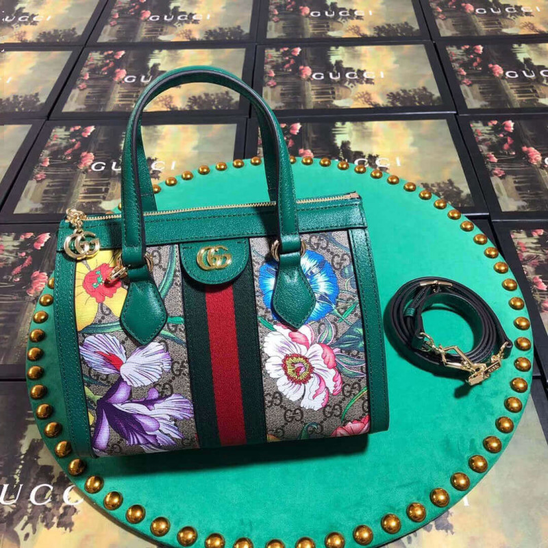 Wholesale Luxury Gucci Ophidia Gg Flora Small Tote Bag 547551 - Image 3
