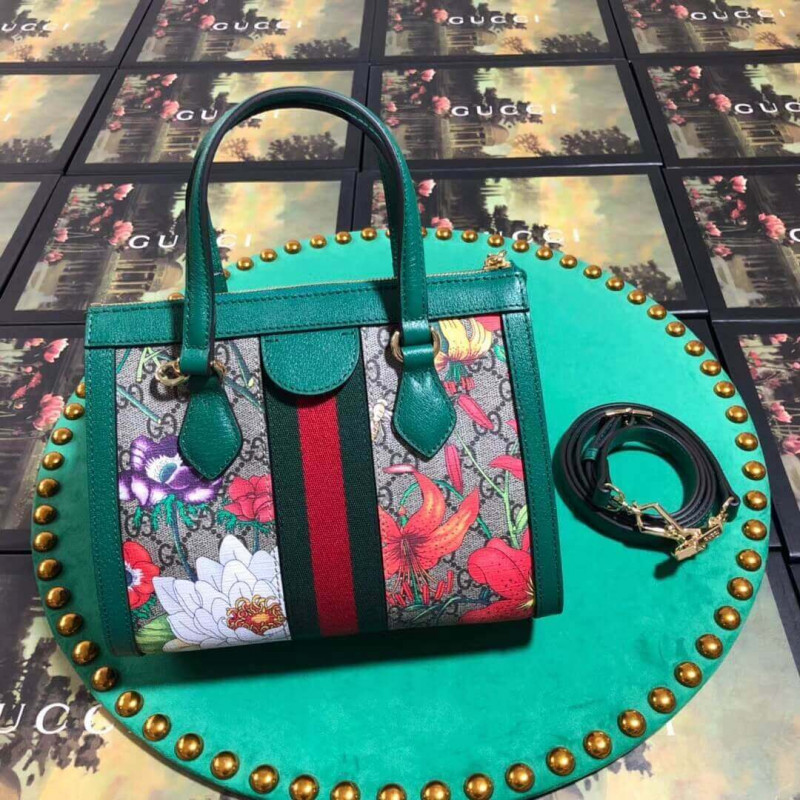 Wholesale Luxury Gucci Ophidia Gg Flora Small Tote Bag 547551 - Image 4