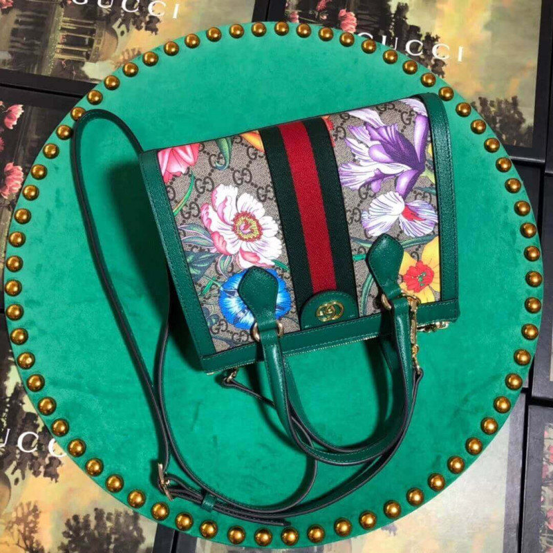 Wholesale Luxury Gucci Ophidia Gg Flora Small Tote Bag 547551 - Image 5