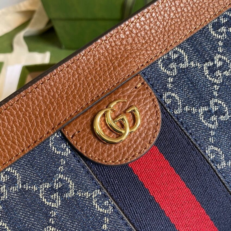 Wholesale Luxury Gucci Ophidia Gg Small Shoulder Bag 503877 In Blue Demin - Image 4