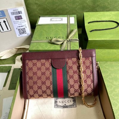 Alternative view of Wholesale Luxury Gucci Ophidia Gg Small Shoulder Bag 503877 In Burgundy