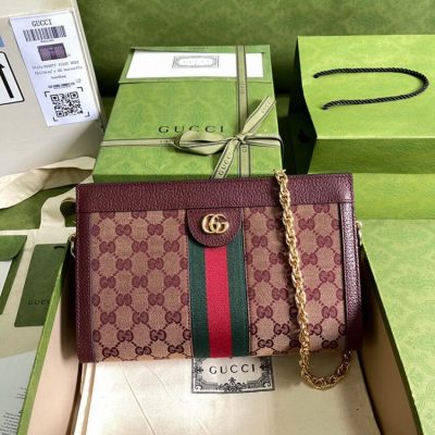 Wholesale Luxury Gucci Ophidia Gg Small Shoulder Bag 503877 In Burgundy