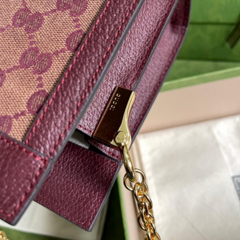 Wholesale Luxury Gucci Ophidia Gg Small Shoulder Bag 503877 In Burgundy - Image 7