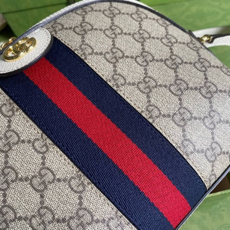 Wholesale Luxury Gucci Ophidia Gg Small Shoulder Bag In White Gg Canvas - Image 5