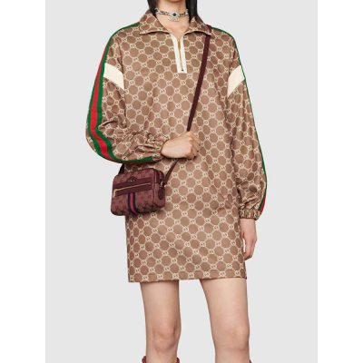 Alternative view of Wholesale Luxury Gucci Ophidia Mini Bag With Web 517350 Burgundy