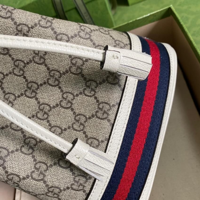 Wholesale Luxury Gucci Ophidia Small Gg Bucket Bag 550621 White - Image 6