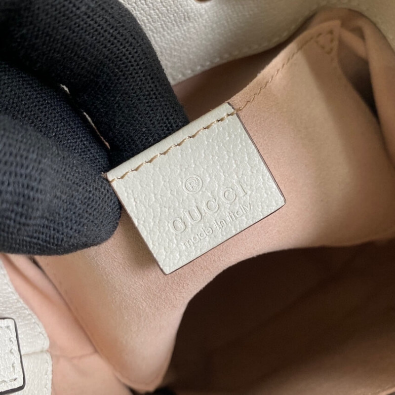 Wholesale Luxury Gucci Ophidia Small Gg Bucket Bag 550621 White - Image 8