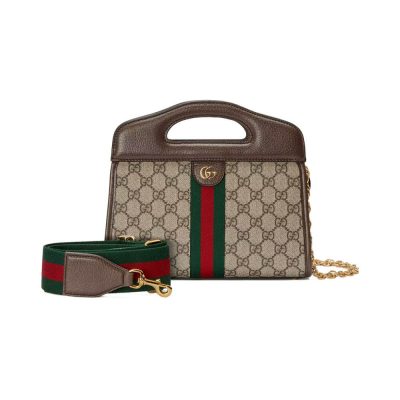 Wholesale Luxury Gucci Ophidia Small Tote With Web 693724 Brown