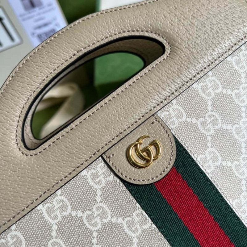 Wholesale Luxury Gucci Ophidia Small Tote With Web 693724 White - Image 7