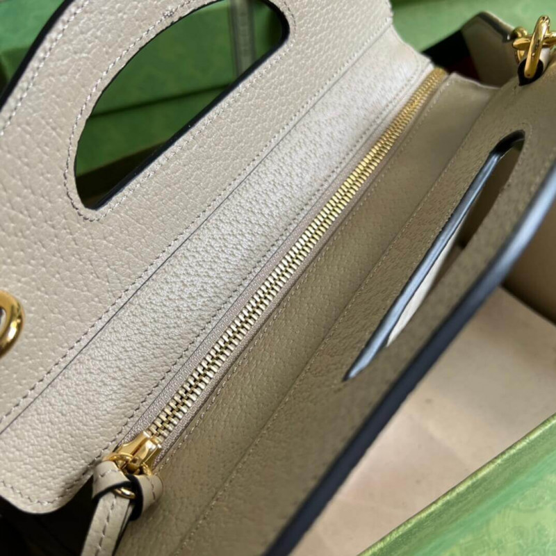 Wholesale Luxury Gucci Ophidia Small Tote With Web 693724 White - Image 8