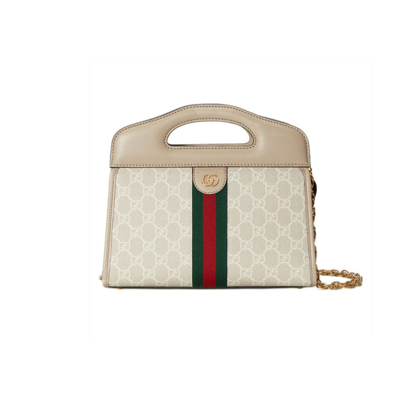 Wholesale Luxury Gucci Ophidia Small Tote With Web 693724 White