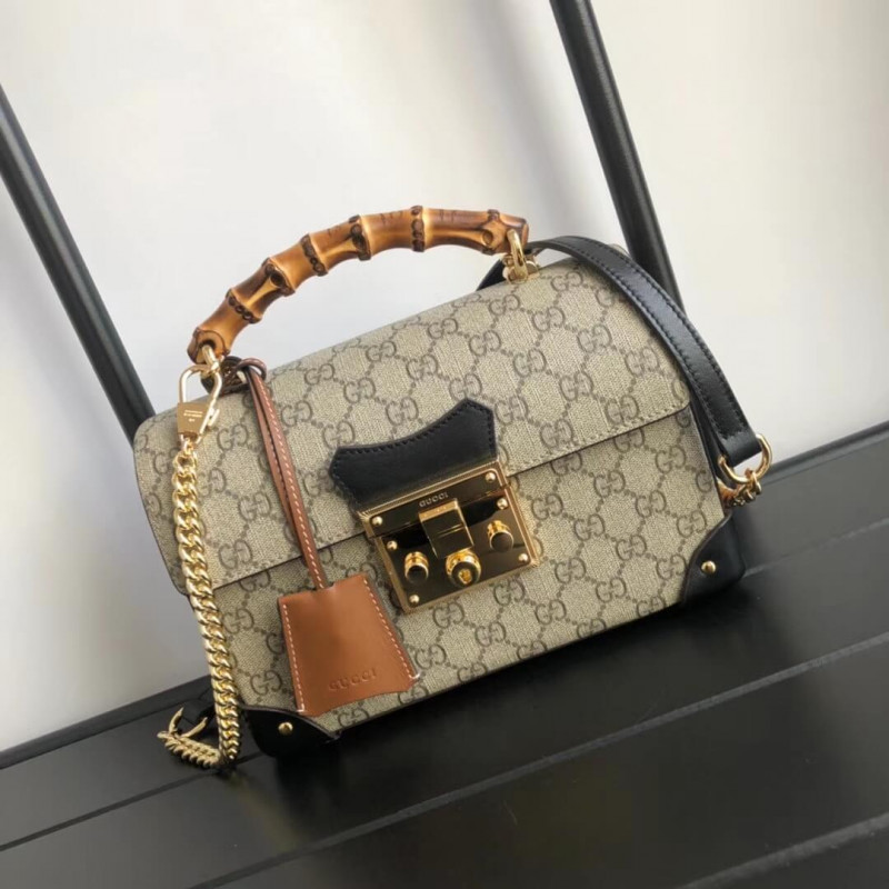 Wholesale Luxury Gucci Padlock Gg Small Bamboo Shoulder Bag 603221 - Image 2