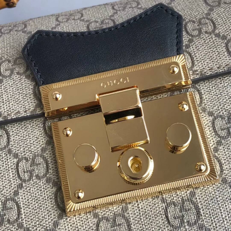 Wholesale Luxury Gucci Padlock Gg Small Bamboo Shoulder Bag 603221 - Image 5