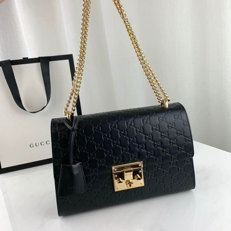 Wholesale Luxury Gucci Padlock Medium Signature Gg Shoulder Bag 409486 - Image 5