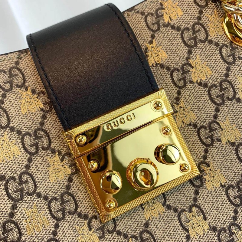 Wholesale Luxury Gucci Padlock Small Gg Bees Shoulder Bag 498156 - Image 6