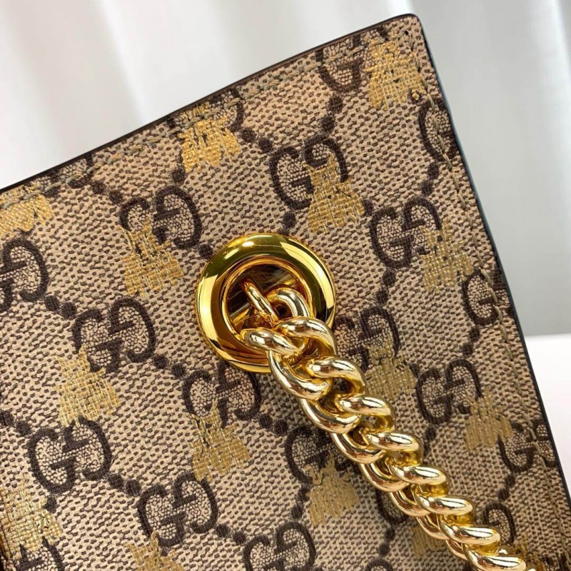 Wholesale Luxury Gucci Padlock Small Gg Bees Shoulder Bag 498156 - Image 8