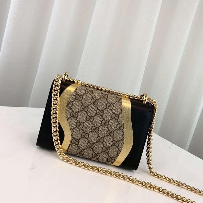 Wholesale Luxury Gucci Padlock Small Gg Shoulder Bag 432182 Black - Image 3