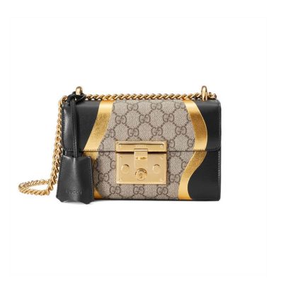 Wholesale Luxury Gucci Padlock Small Gg Shoulder Bag 432182 Black