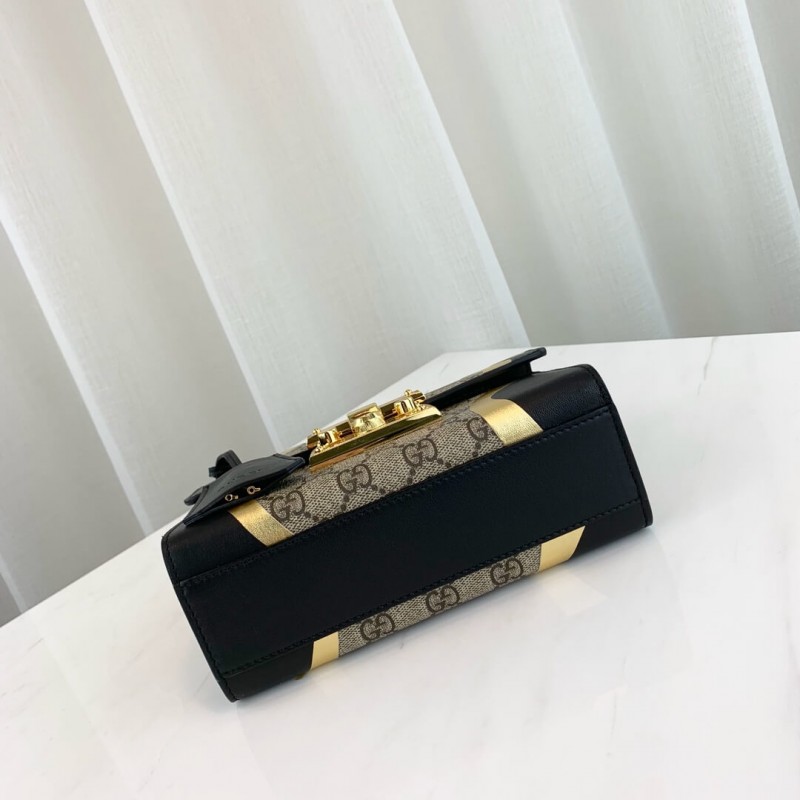 Wholesale Luxury Gucci Padlock Small Gg Shoulder Bag 432182 Black - Image 7