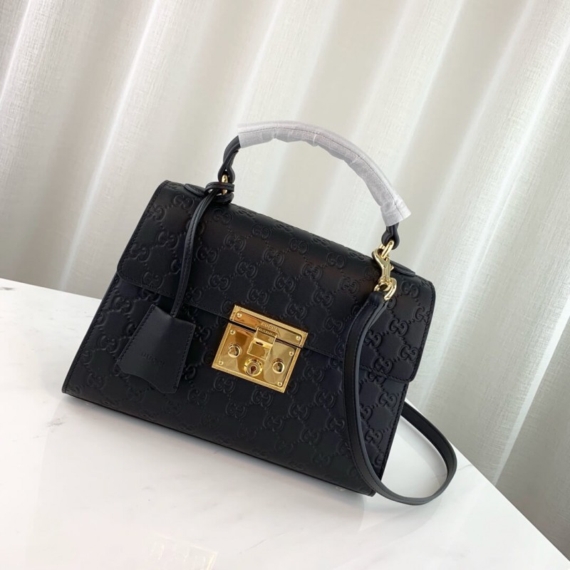 Wholesale Luxury Gucci Padlock Small Gucci Signature Top Handle Bag 453188 - Image 2