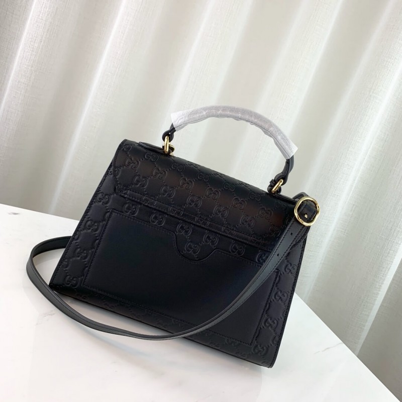 Wholesale Luxury Gucci Padlock Small Gucci Signature Top Handle Bag 453188 - Image 3