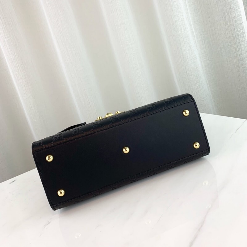 Wholesale Luxury Gucci Padlock Small Gucci Signature Top Handle Bag 453188 - Image 5