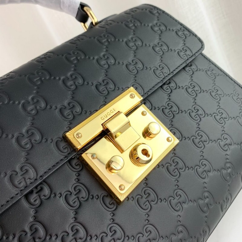 Wholesale Luxury Gucci Padlock Small Gucci Signature Top Handle Bag 453188 - Image 6