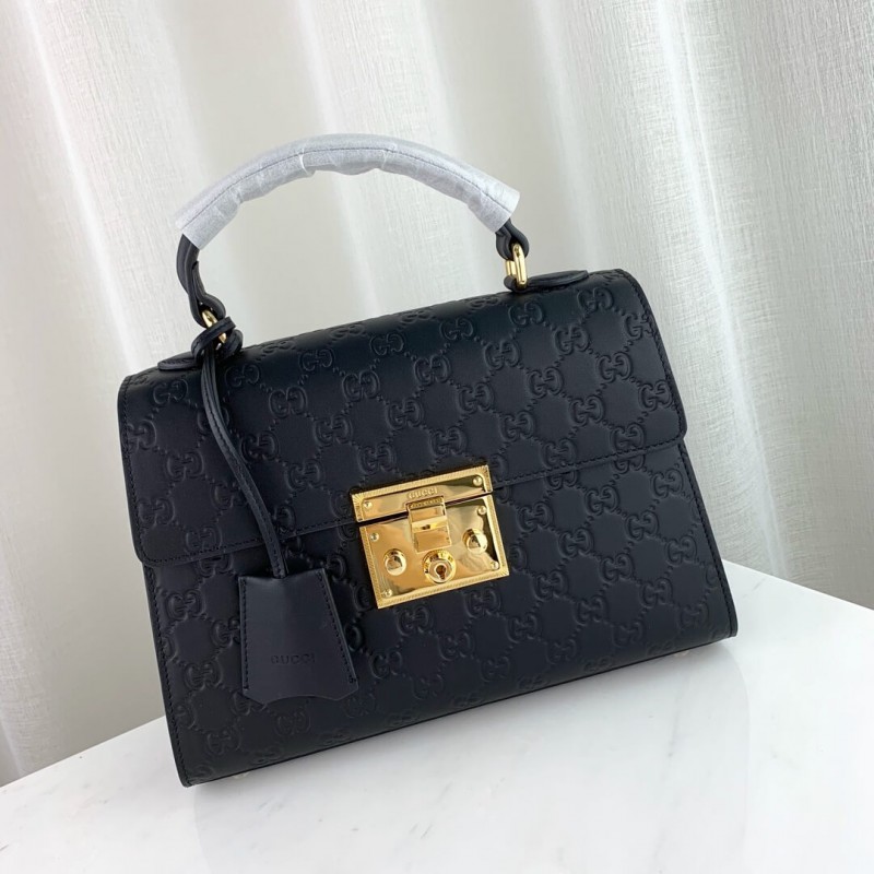 Wholesale Luxury Gucci Padlock Small Gucci Signature Top Handle Bag 453188 - Image 9